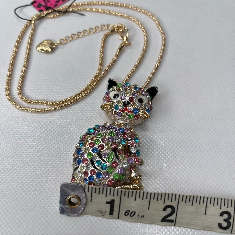 Betsey Johnson Cat Necklace NWT - Picture 4 of 6